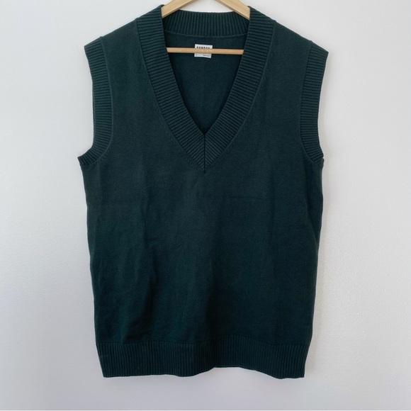 Aritzia Sweaters - Aritzia Sunday Best Winston Forest Green Merino Blend Oversized Sweater Vest